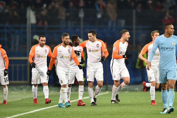 Hasil Pertandingan Shakhtar Donetsk vs Manchester City: Skor 2-1